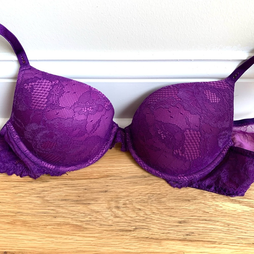 Victoria’s Secret Purple Lace Biofit Bra